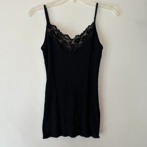 Pink Michael Stars lace trim tank top